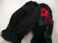 Норковые варежки из меха
