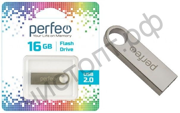 флэш-карта Perfeo 16GB M07 Metal Series
