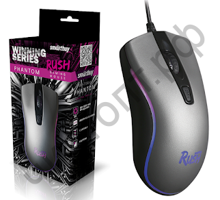 Мышь провод. игров. Smartbuy RUSH Phantom металл (SBM-713G-G)