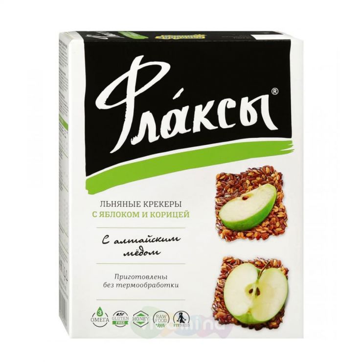 Флаксы с яблоком и корицей