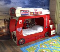 Кровать двухъярусная Автобус-2 с лестницей-комодом