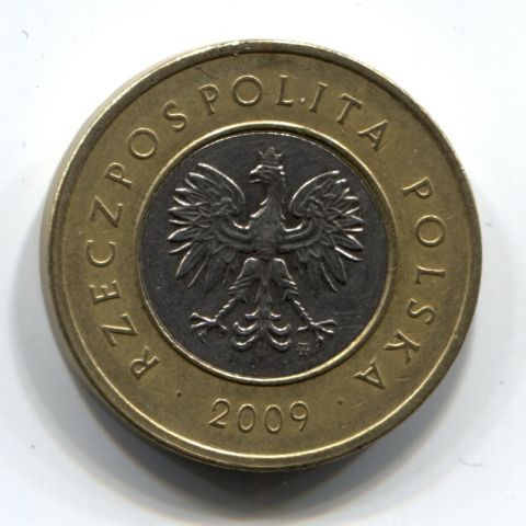 2 злотых 2009 Польша