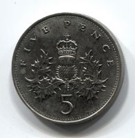 5 пенсов 1989 Великобритания