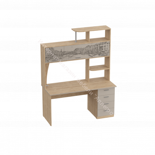 Стол компьютерный СК-11 Капучино с фотопечатью