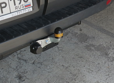 Фаркоп с оцинкованным шаром на Ford Transit 2013- без подрезки бампера. Тип шара: FE.