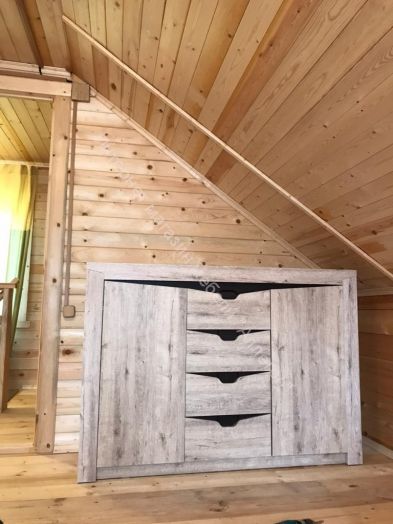 Тумба Соренто с 4 ящиками и 2 дверцами Дуб Стирлинг  (спальня)