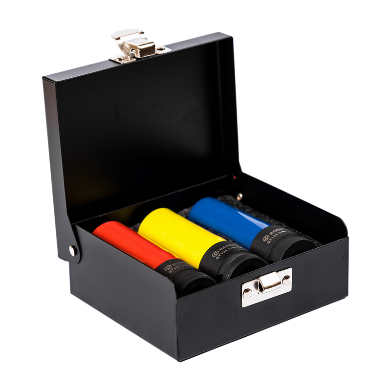 ST134 Набор головок ударных  тонкостенных 1/2", 17,19,21мм