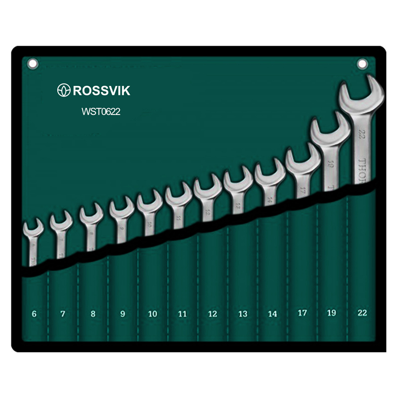 WST0622 Набор ключей комбинированных ROSSVIK 6-22мм, 12шт
