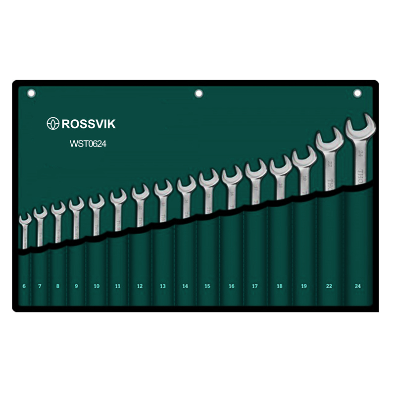 WST0624 Набор ключей комбинированных ROSSVIK 6-24мм, 16шт