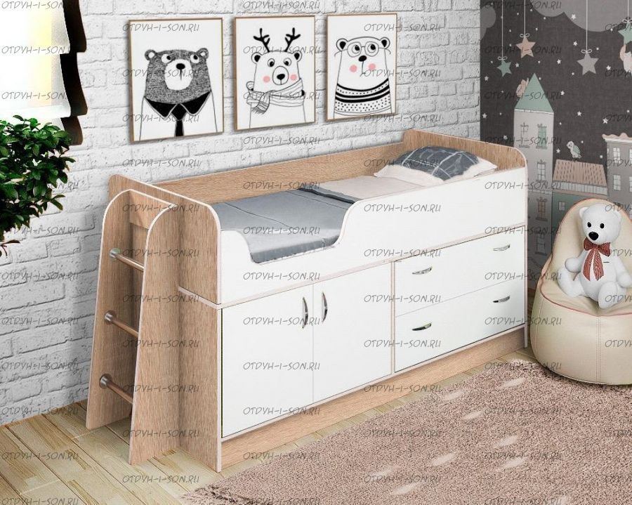 Кровать-чердак Фанки Кидз-9 СВ