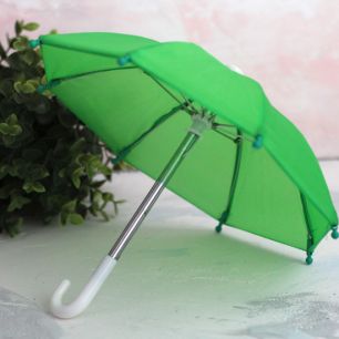 Зонтик для куклы - Зеленый - 22 см.