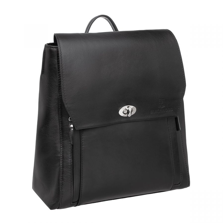 Женский кожаный рюкзак Blackwood Fane Black