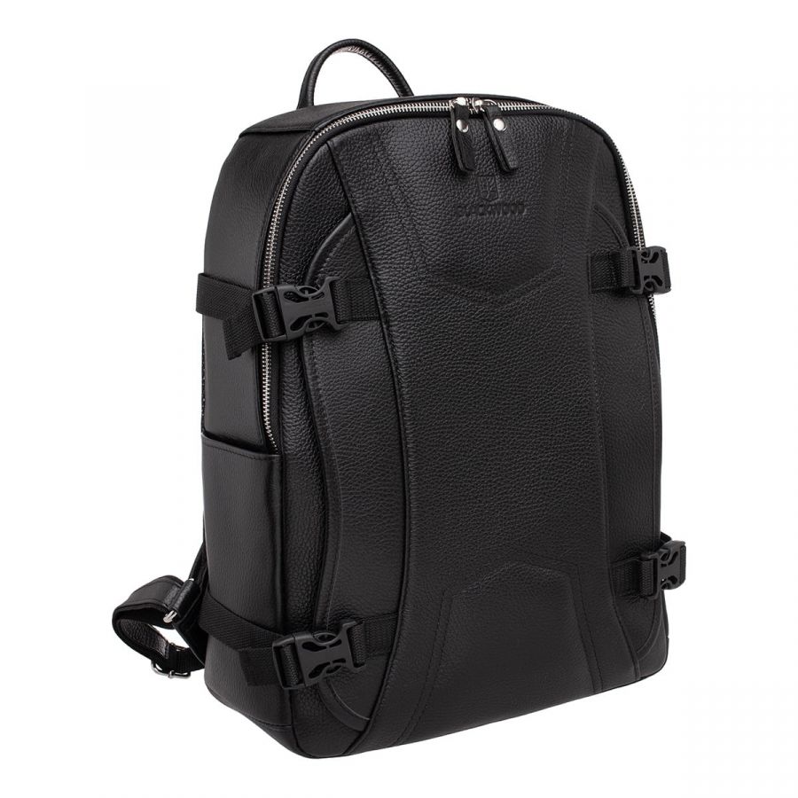 Мужской кожаный рюкзак Blackwood Carlos Black