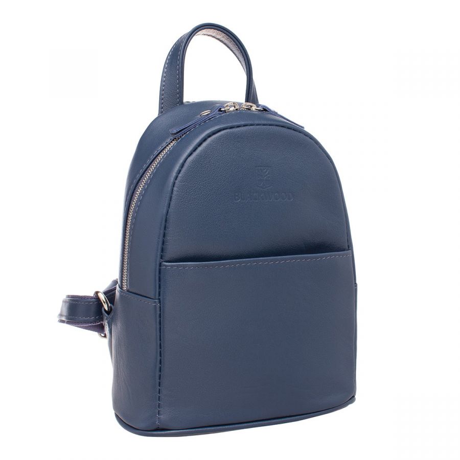 Женский кожаный рюкзак Blackwood Barlow Dark Blue