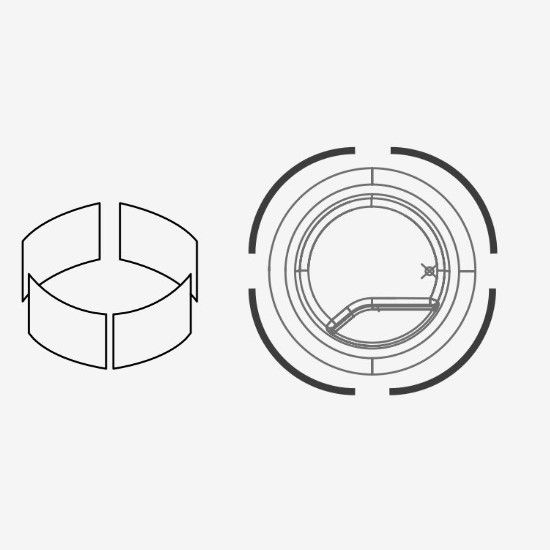 Изображение Панели для ванны Hafro Bolla SFIORO 190х190