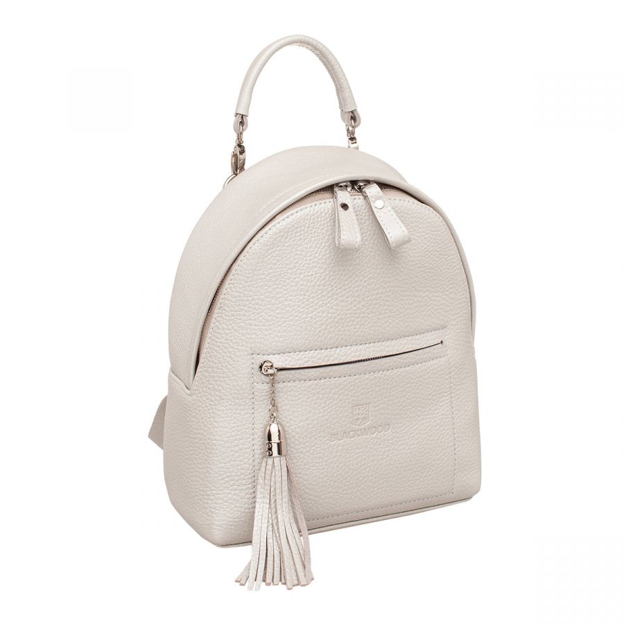 Женский кожаный рюкзак Blackwood Jessie Silver White