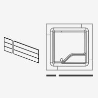 Панели для ванны Hafro Bolla Q SFIORO 190х190 схема 1