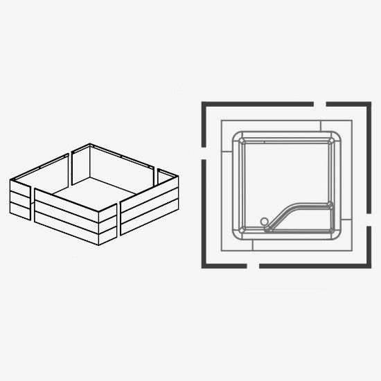 Изображение Панели для ванны Hafro Bolla Q SFIORO 190х190