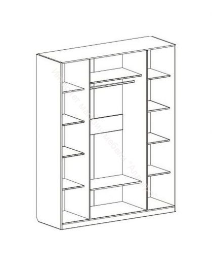 Шкаф 4х дверный "Верона"