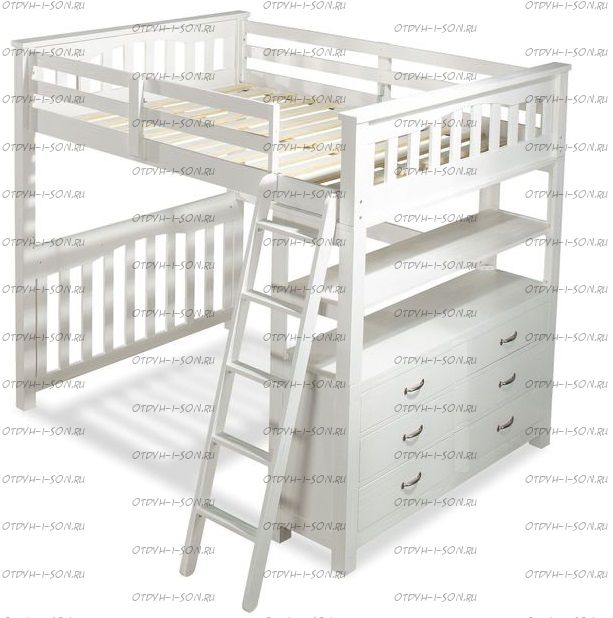 Кровать-чердак Лейла (Кадет) №21, любые размеры