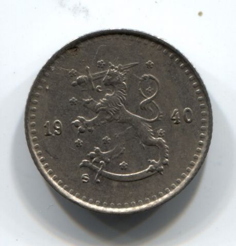 25 пенни 1940 Финляндия XF