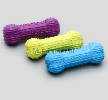 Игрушка жевательная "Кость для массажа", TPR, 12,8 см, микс цветов