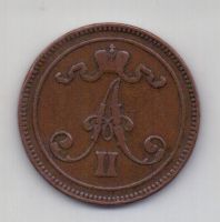 10 пенни 1867 Финляндия XF Российская Империя