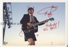 Автограф: Ангус Янг. AC/DC