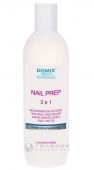 3 в 1 Обезжириватель ногтевой пластины, средство для снятия липкого слоя и лака для ногтей, 500 мл Domix