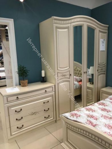 Спальный гарнитур "Николь" Ясень жемчужный