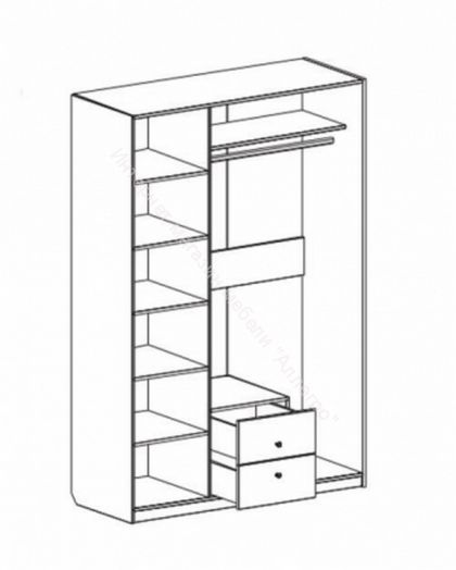 Шкаф 3х дверный "Верона"
