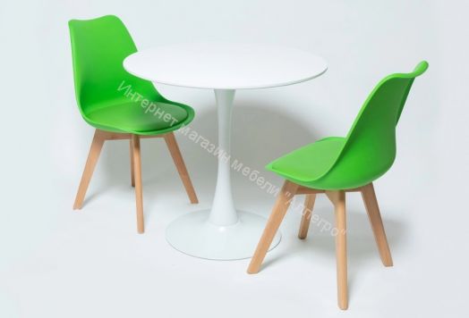 Стол "ST-022" (D 800) белый