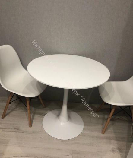 Стол "ST-022" (D 800) белый