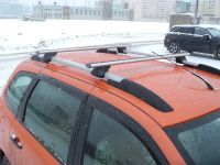Багажник на рейлинги Lada Granta / Lada Kalina универсал, ALFA TOUR, крыловидные дуги (Delta Compact)