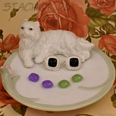 Клипсы с 3 сменными камушками (Joan Rivers США)