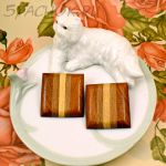 Серьги из дерева "Квадрат" (США)