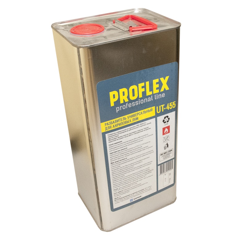 Химик PROFLEX Разбавитель для акриловых ЛКМ в металлической банке, объем 5л.