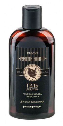 Клеона - Гель для душа с белым перцем Мужской характер, 200 мл
