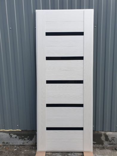 REX Внутренняя панель СБ-14  Лиственница бежевая Черное стекло