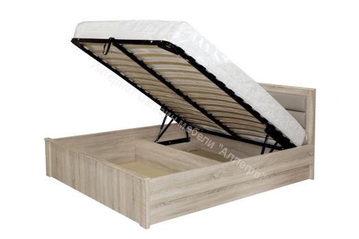 Кровать "Элана" 1200/1400/1600/180 c подъёмным механизмом Дуб Сонома