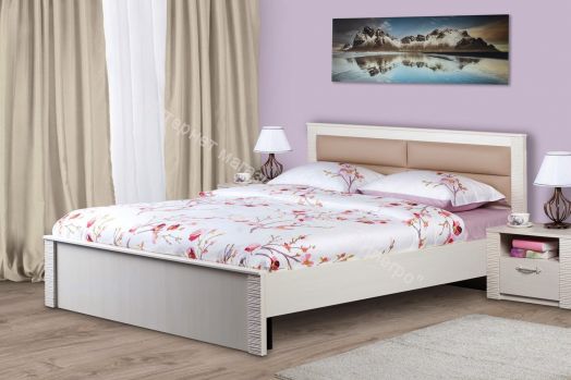 Кровать "Элана" 900/1200/1400/1600/180 Бодега белая