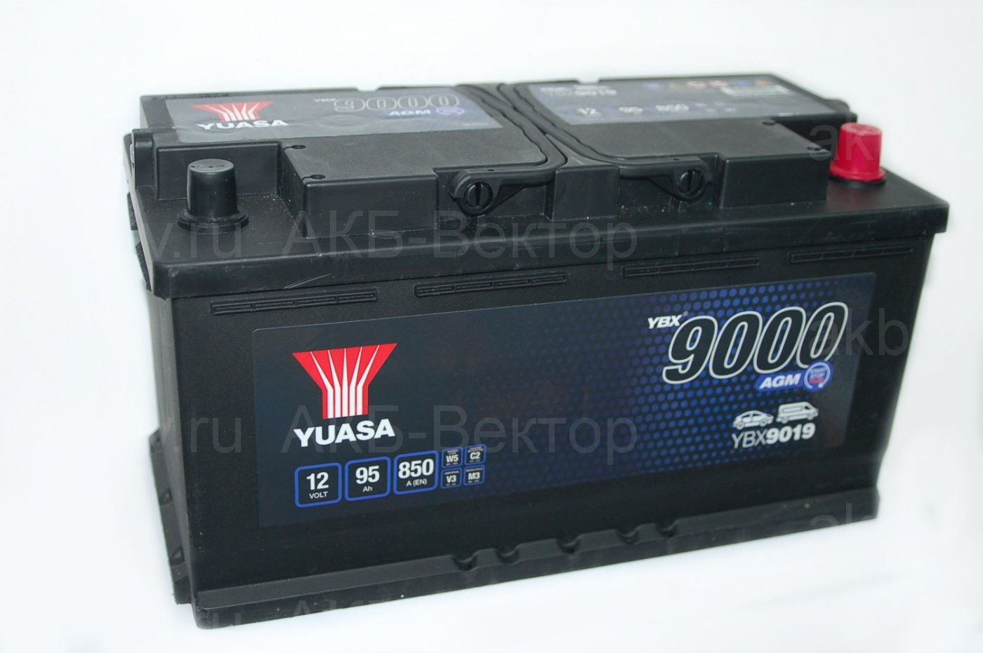 YUASA AGM 95Aч 850А(EN) YBX9019-095 (21г)