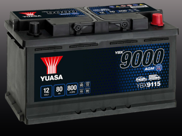 YUASA AGM 80Aч 800А(EN) YBX9115-080