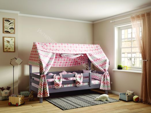 Кровать с надстройкой "Соня" Лаванда