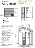Готовая мини-сауна Hafro Talia для дома с печью схема 3
