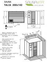 Готовая мини-сауна Hafro Talia для дома с печью схема 4