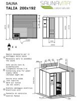 Готовая мини-сауна Hafro Talia для дома с печью схема 5