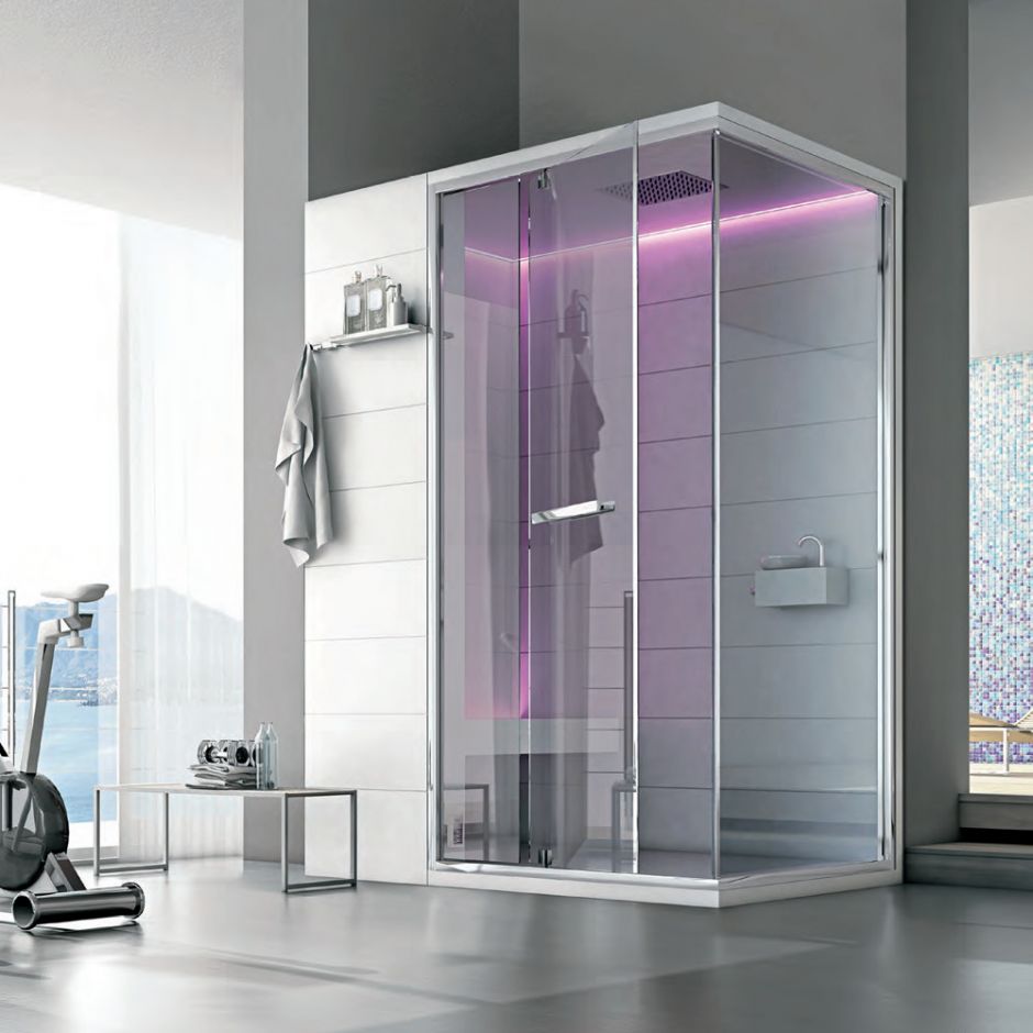 Изображение Хаммам Hafro Ghibli с верхним душем и термостатическим смесителем