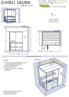 Сауна Hafro Ghibli с пристенным или угловым размещением схема 4