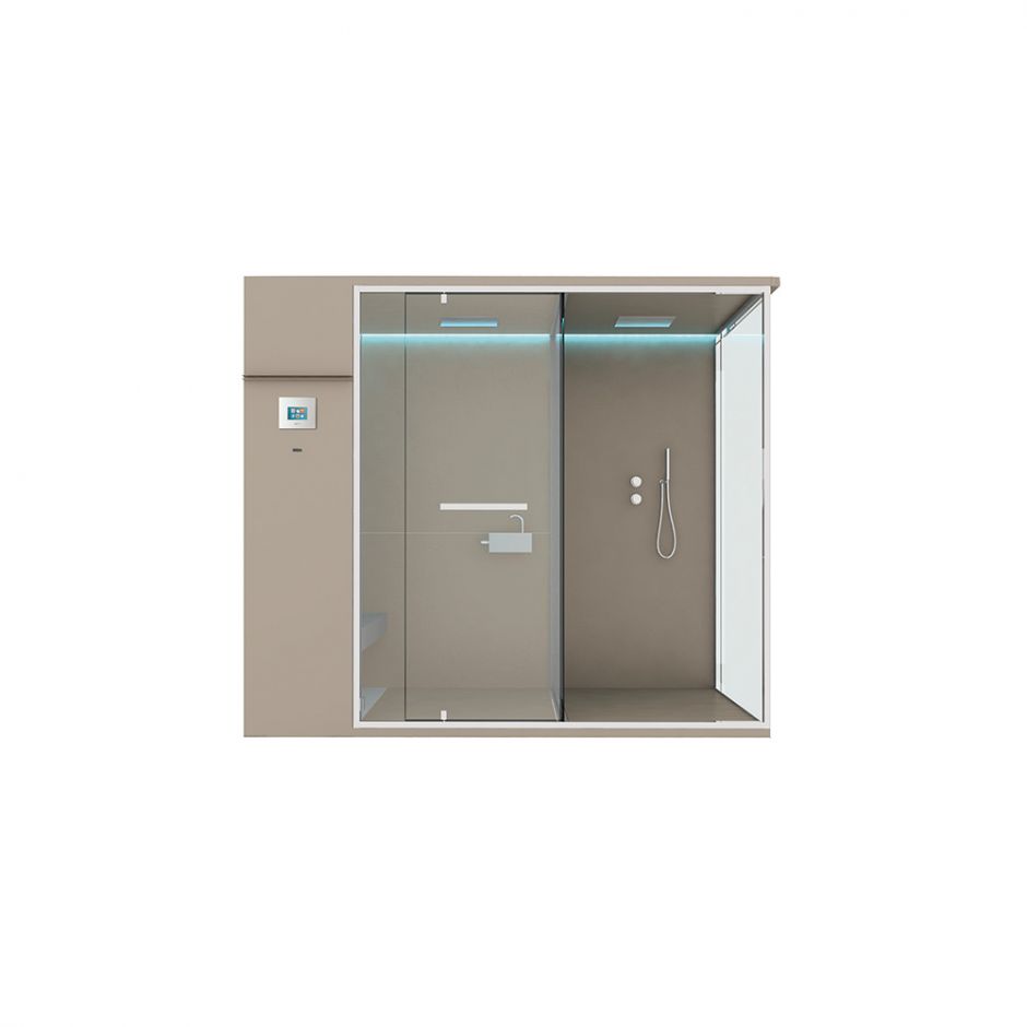 Изображение Хаммам со встроенным душем и душевым пространством Hafro Ethos 242х150